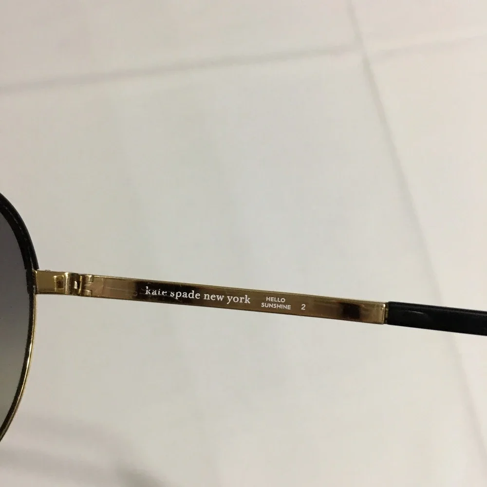 Kate Spade Amarissa/S Gold Aviator Sunglasses Gold Frame RHLDX 59-12-135